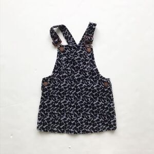 NEXT leopard print corduroy dress jumper EUC 12-18 months